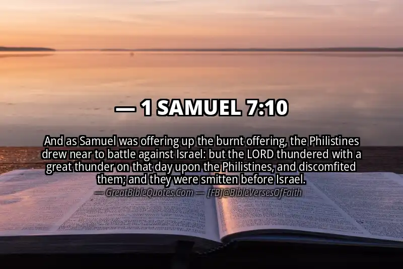 Bible verse: 1 SAMUEL 7:10 Image