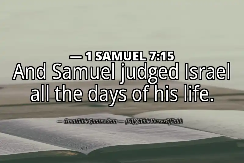 1 SAMUEL 7:15 Verse