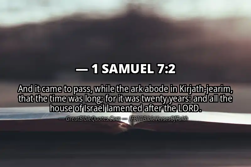 1 SAMUEL 7:2 Verse