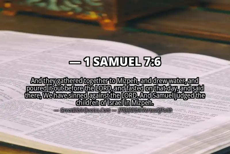 Bible verse: 1 SAMUEL 7:6 Image