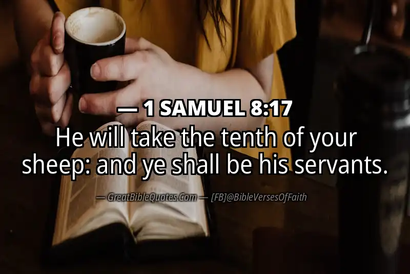1 SAMUEL 8:17 Verse
