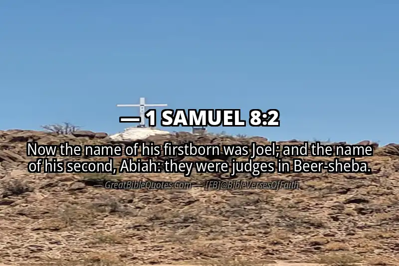 1 SAMUEL 8:2 Verse