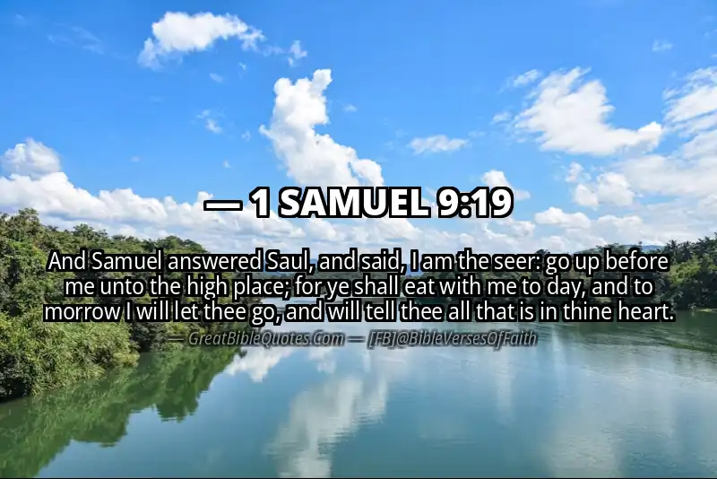 1 SAMUEL 9:19 Verse