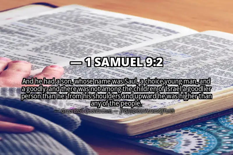Bible verse: 1 SAMUEL 9:2 Image