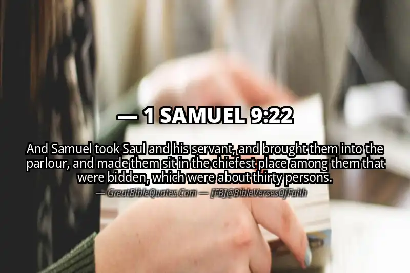 1 SAMUEL 9:22 Verse