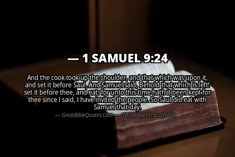 1 SAMUEL 9:24 Verse