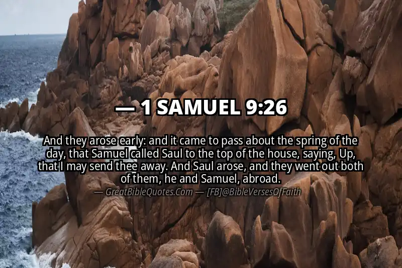 1 SAMUEL 9:26 Verse