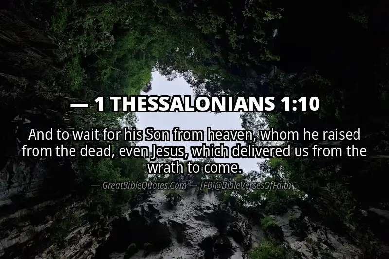 1 THESSALONIANS 1:10 Verse