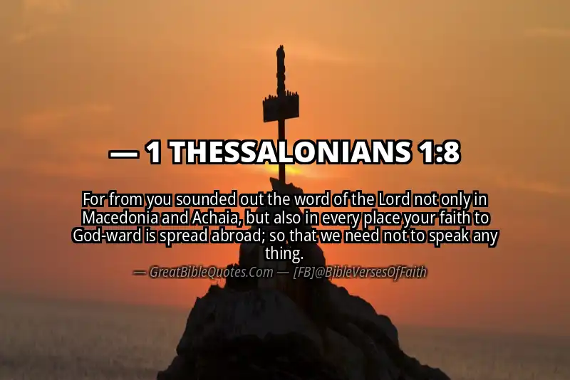 1 THESSALONIANS 1:8 Verse Image