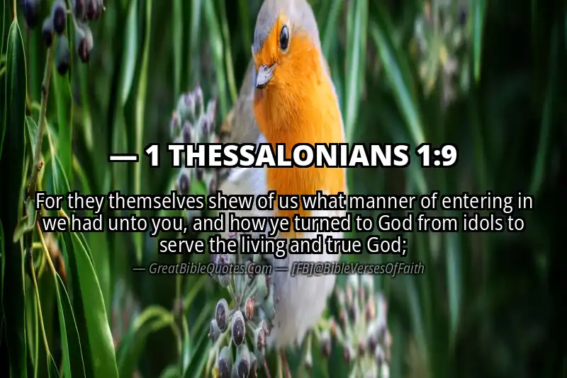 1 THESSALONIANS 1:9 Verse