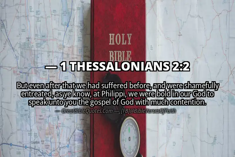1 THESSALONIANS 2:2 Verse