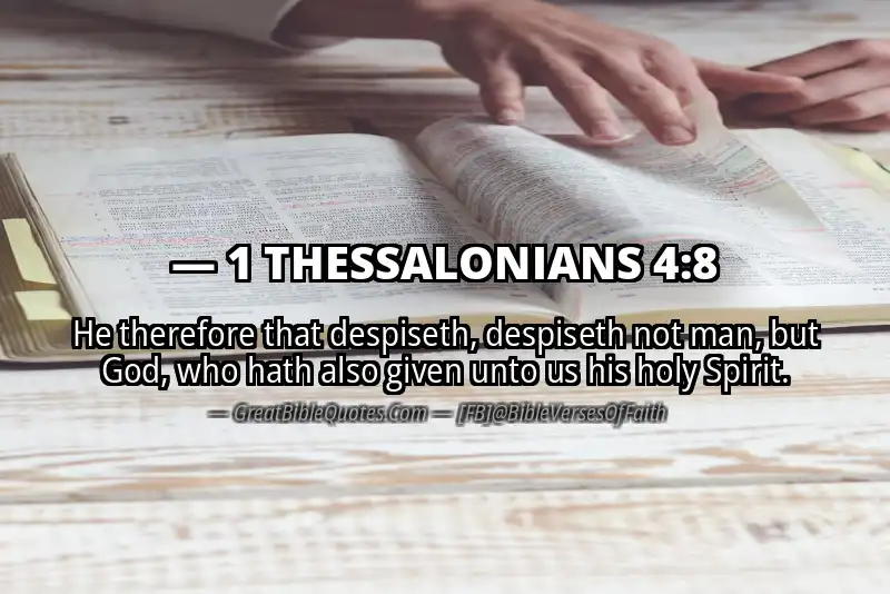 1 THESSALONIANS 4:8 Verse Image