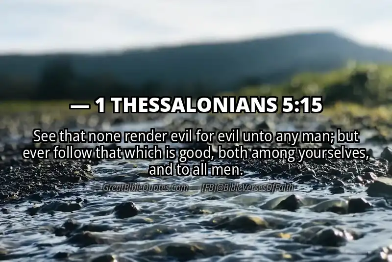 1 THESSALONIANS 5:15 Verse