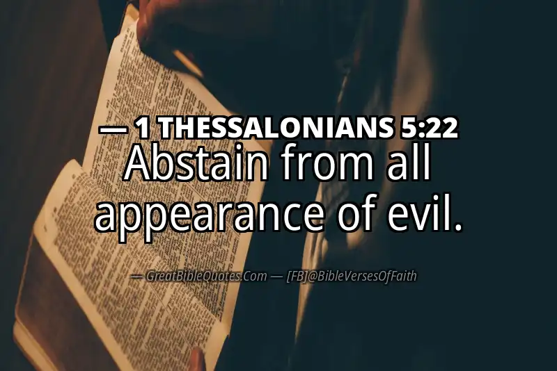1 THESSALONIANS 5:22 Verse Image