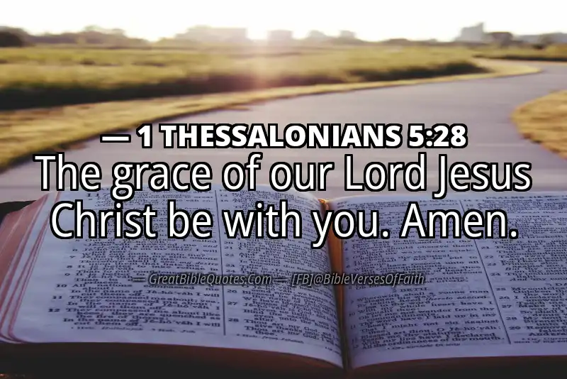 1 THESSALONIANS 5:28 Verse