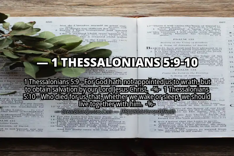 Image for 1 THESSALONIANS 5:9-10 Bible verse