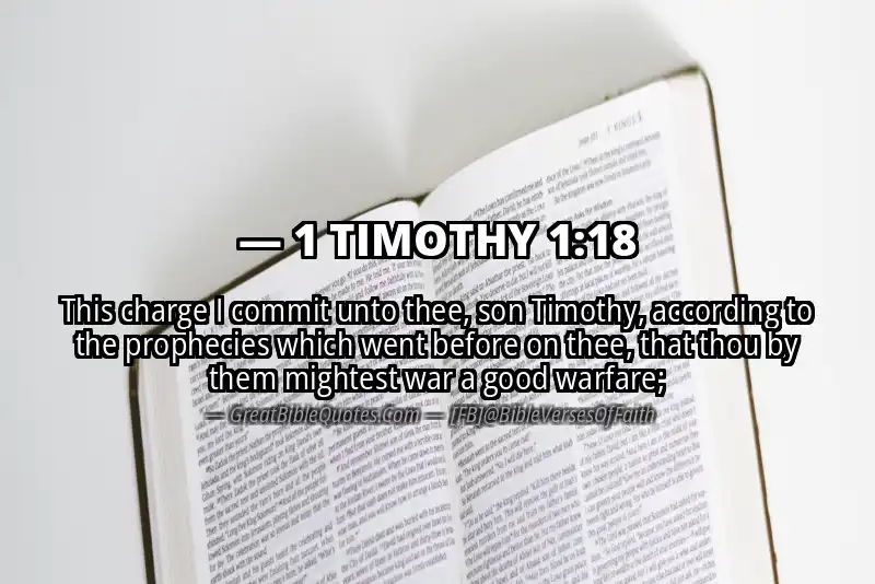 Bible verse: 1 TIMOTHY 1:18 Image