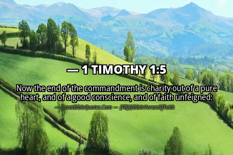 1 TIMOTHY 1:5 Verse