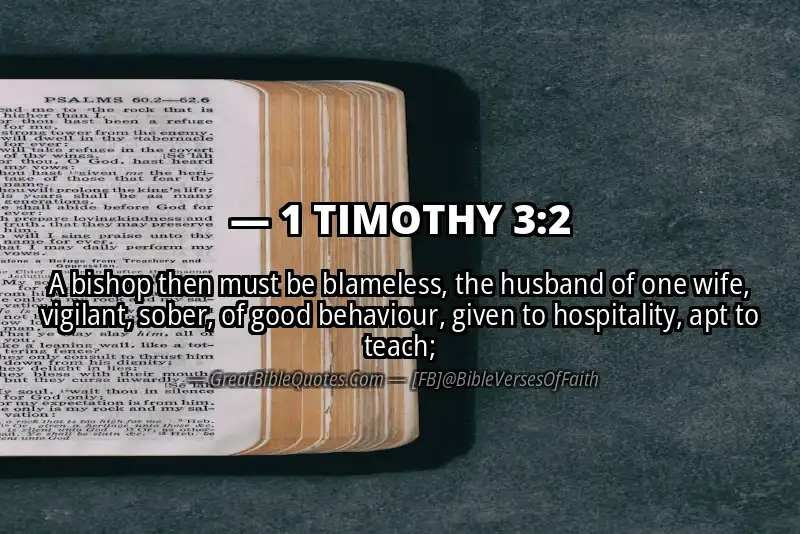 Bible verse: 1 TIMOTHY 3:2 Image