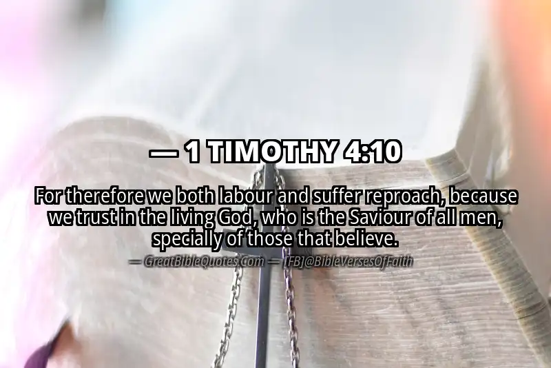 1 TIMOTHY 4:10 Verse