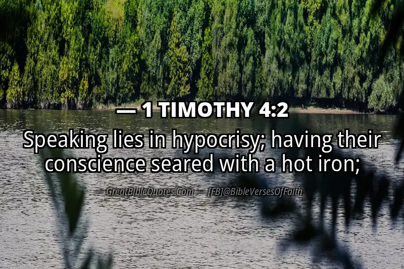 Bible verse: 1 TIMOTHY 4:2 Image