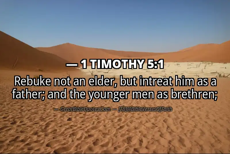 Bible verse: 1 TIMOTHY 5:1 Image