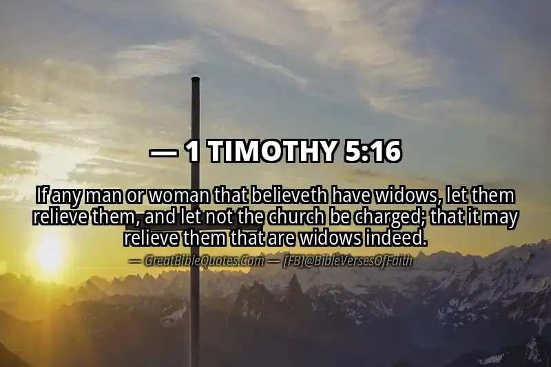 Bible verse: 1 TIMOTHY 5:16 Image