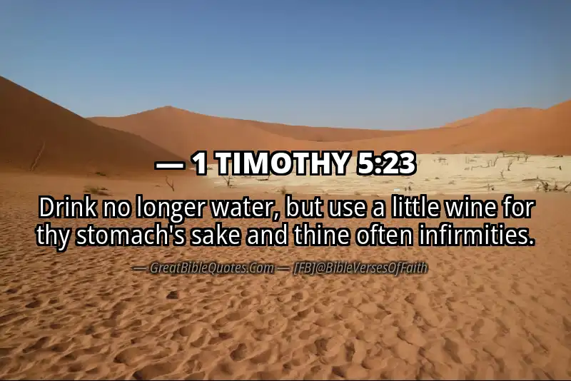 Bible verse: 1 TIMOTHY 5:23 Image
