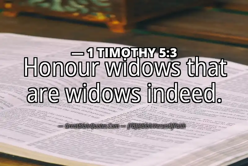 1 TIMOTHY 5:3 Verse