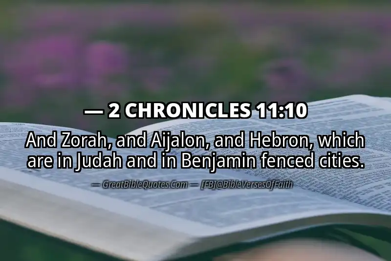 Bible verse: 2 CHRONICLES 11:10 Image