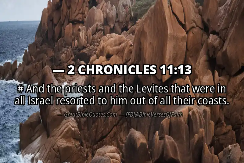 Bible verse: 2 CHRONICLES 11:13 Image