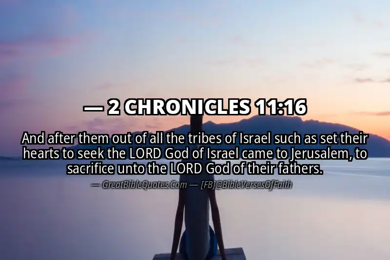 2 CHRONICLES 11:16 Verse Image