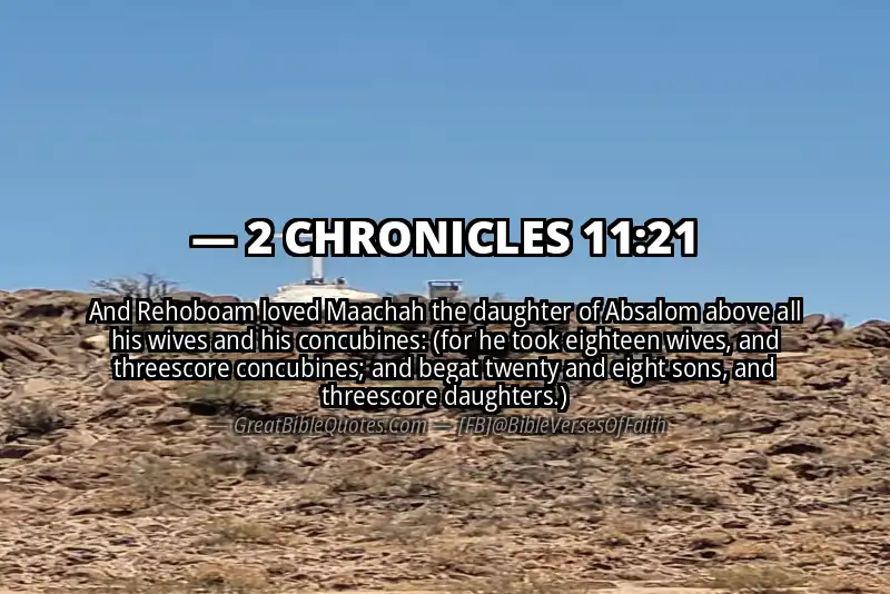2 CHRONICLES 11:21 Verse