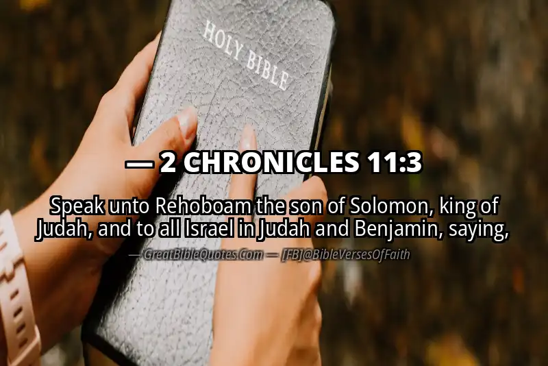 2 CHRONICLES 11:3 Verse