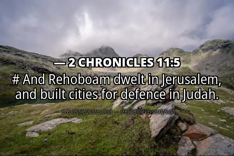 2 CHRONICLES 11:5 Verse