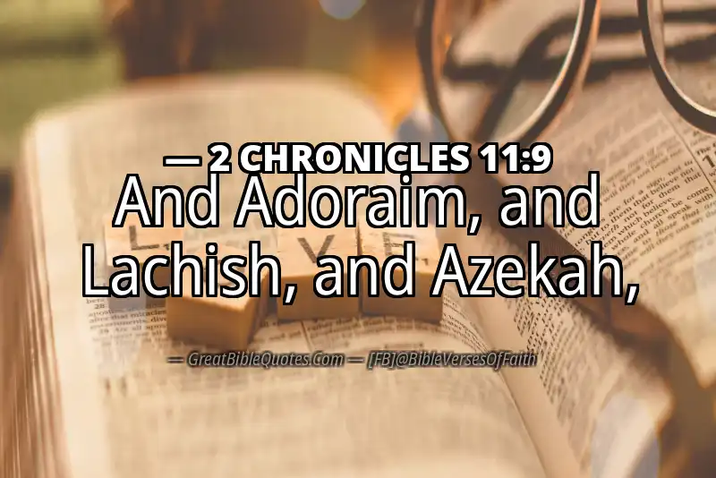 Bible verse: 2 CHRONICLES 11:9 Image