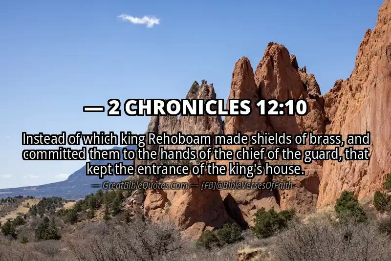 2 CHRONICLES 12:10 Verse