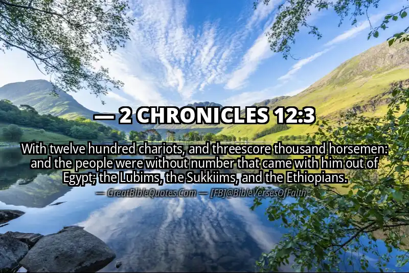 2 CHRONICLES 12:3 Verse Image