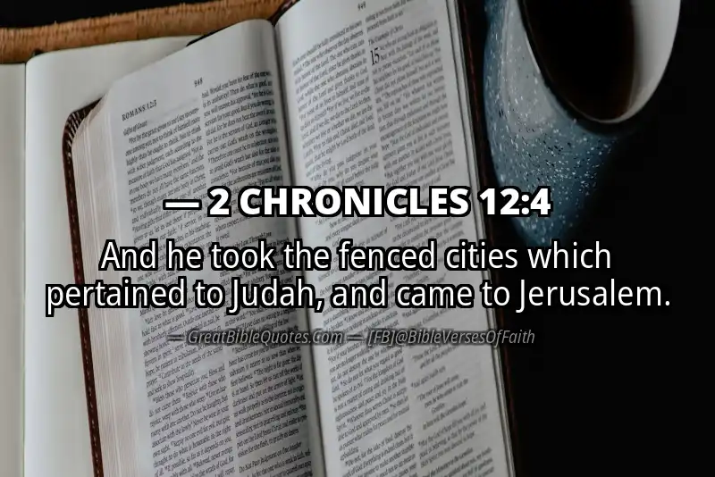 2 CHRONICLES 12:4 Verse Image