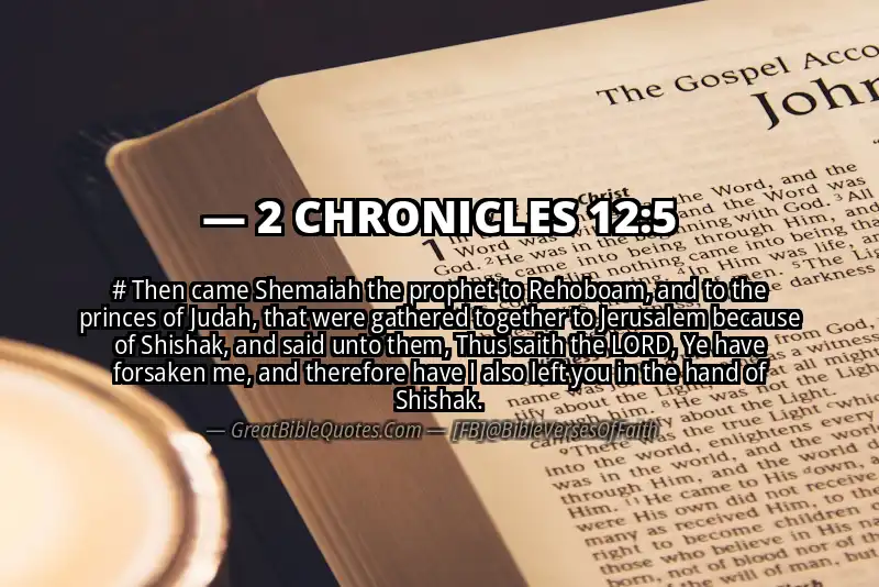 2 CHRONICLES 12:5 Verse Image