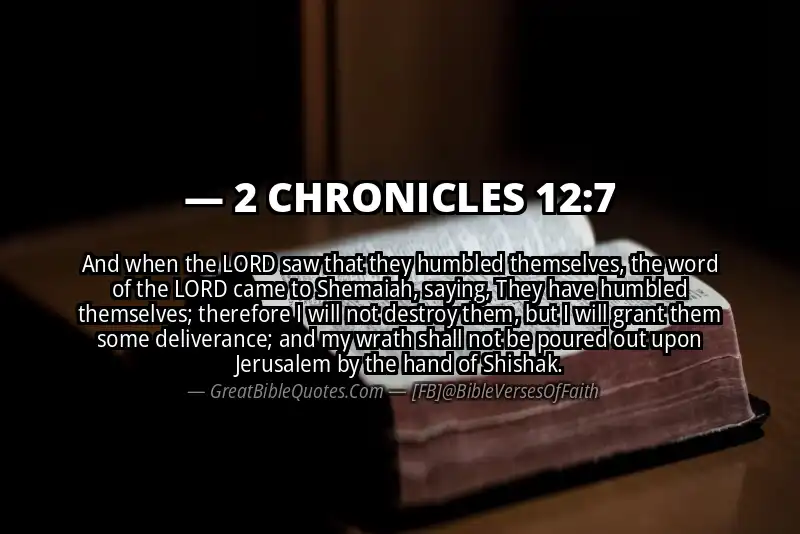 2 CHRONICLES 12:7 Verse
