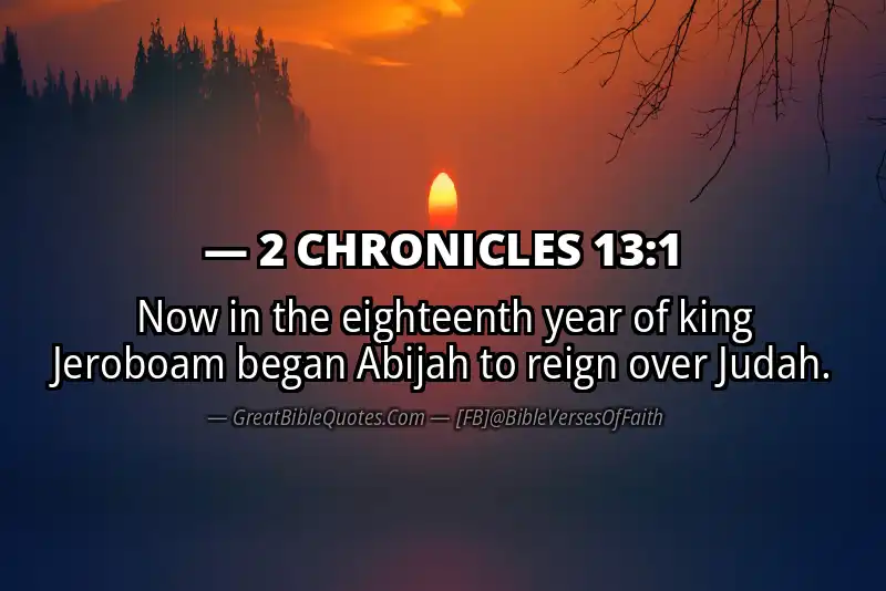 2 CHRONICLES 13:1 Verse