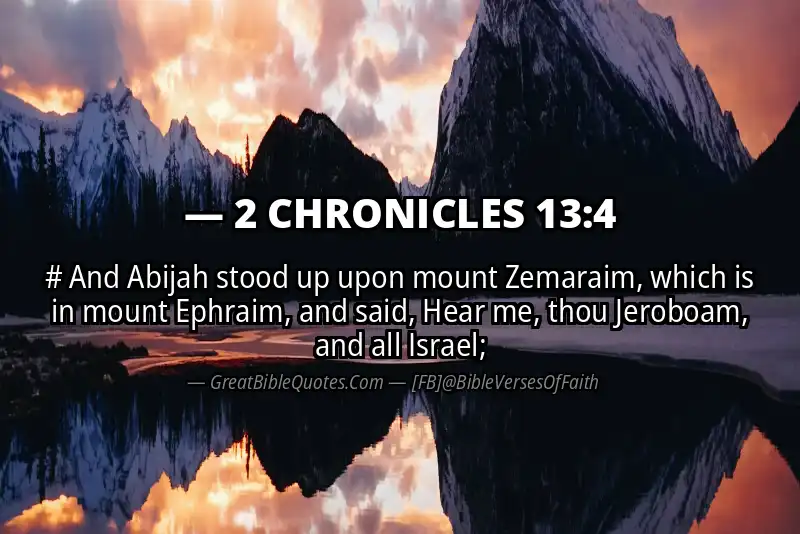 2 CHRONICLES 13:4 Verse