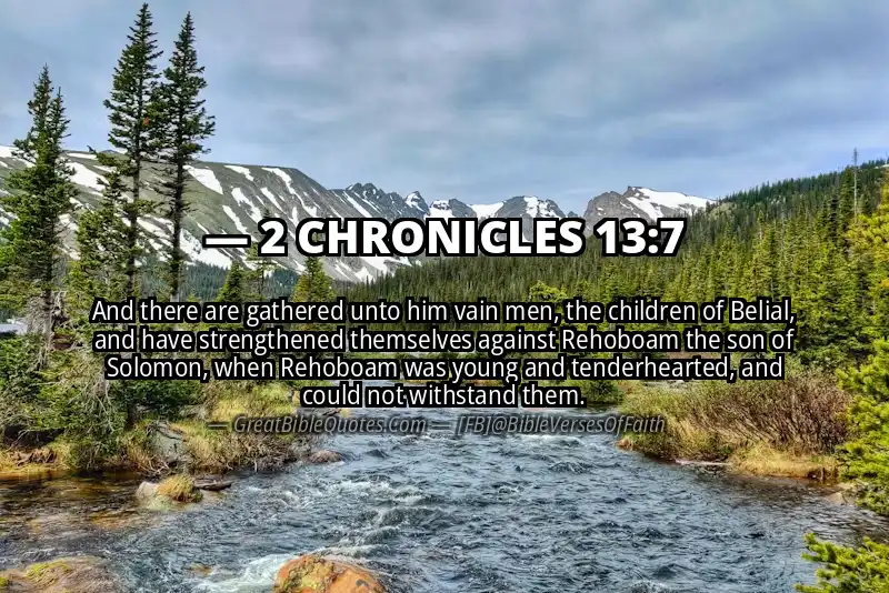 2 CHRONICLES 13:7 Verse
