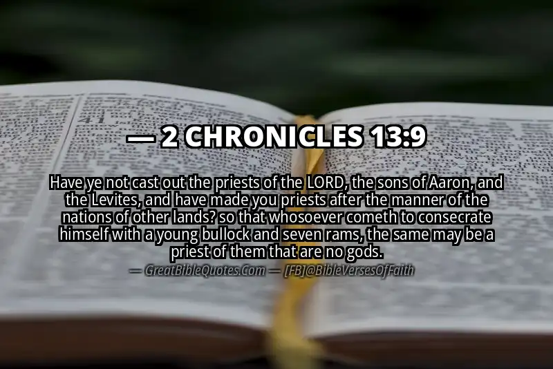 2 CHRONICLES 13:9 Verse