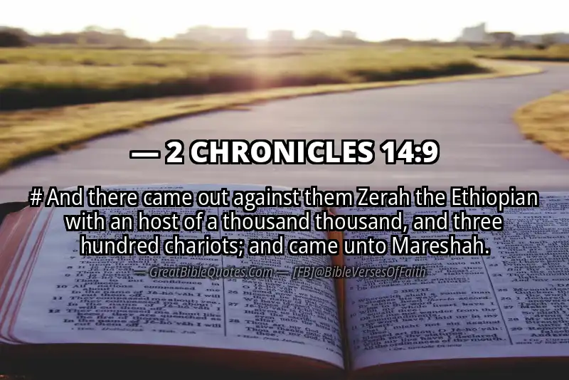 Bible verse: 2 CHRONICLES 14:9 Image