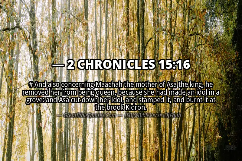 2 CHRONICLES 15:16 Verse