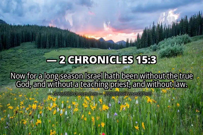 2 CHRONICLES 15:3 Verse