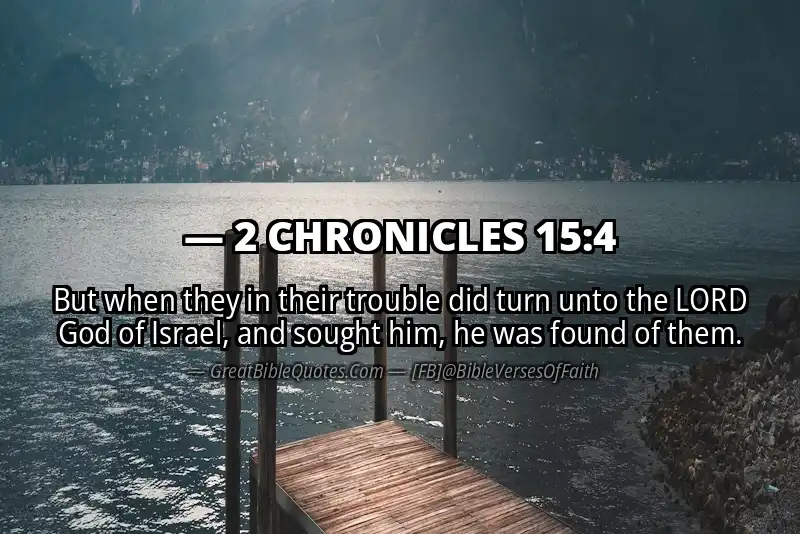 2 CHRONICLES 15:4 Verse