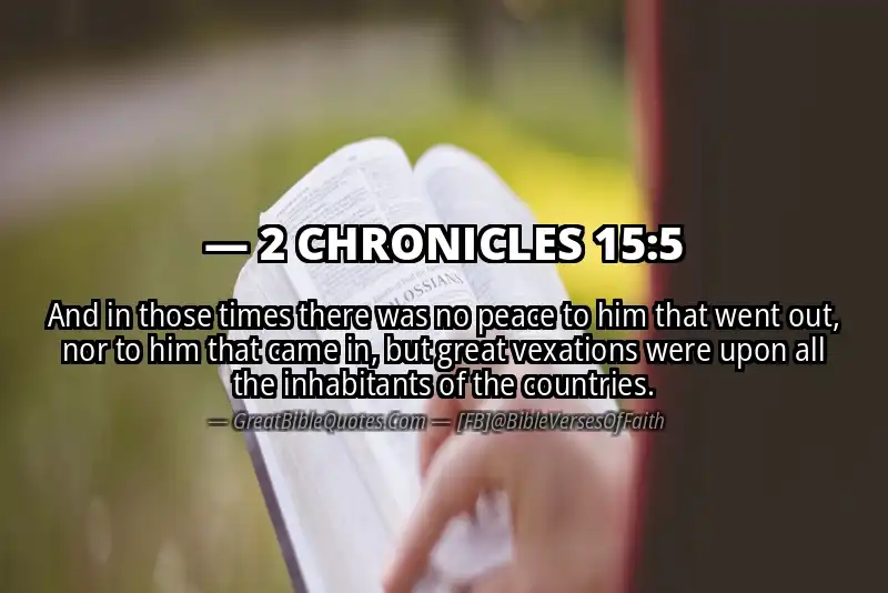 2 CHRONICLES 15:5 Verse